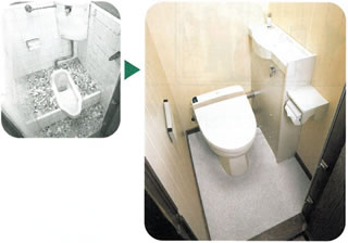 和式トイレ改修用便器